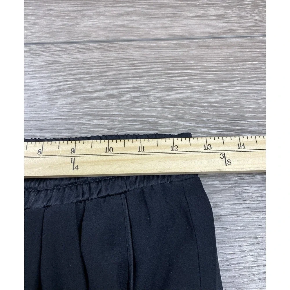 Ramy Brook Women's Silk Drawstring Jogger Pants Black Size Small‎